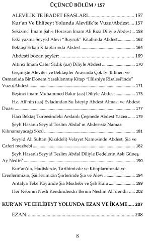 Alevilik'te Abdest, Dua ve Salât Seyyid Sefer Akkuş